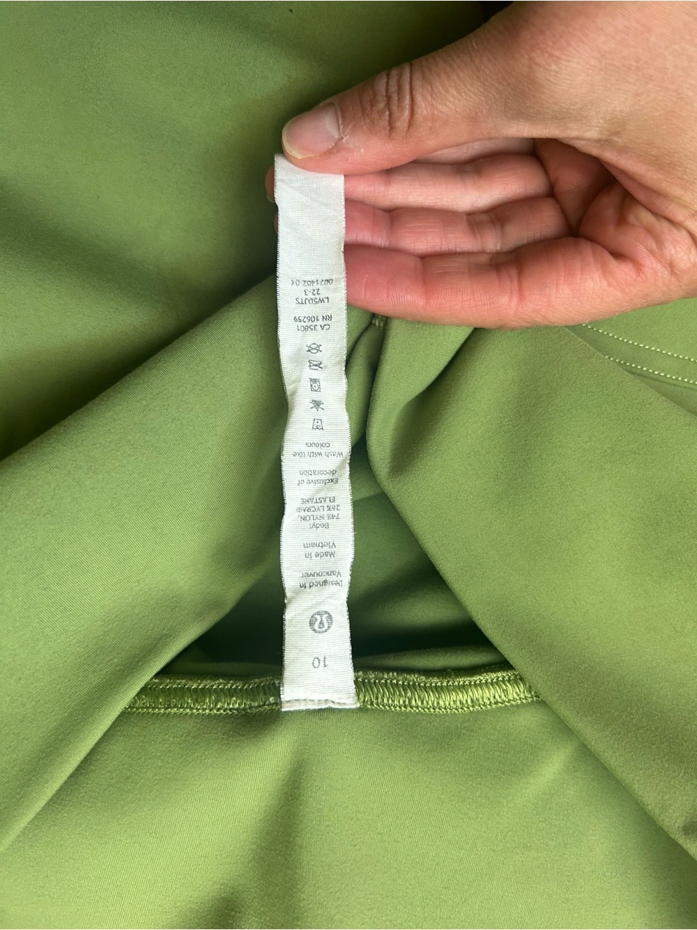 lululemon athletica Lime Green Active Leggings - Picture 2 of 3